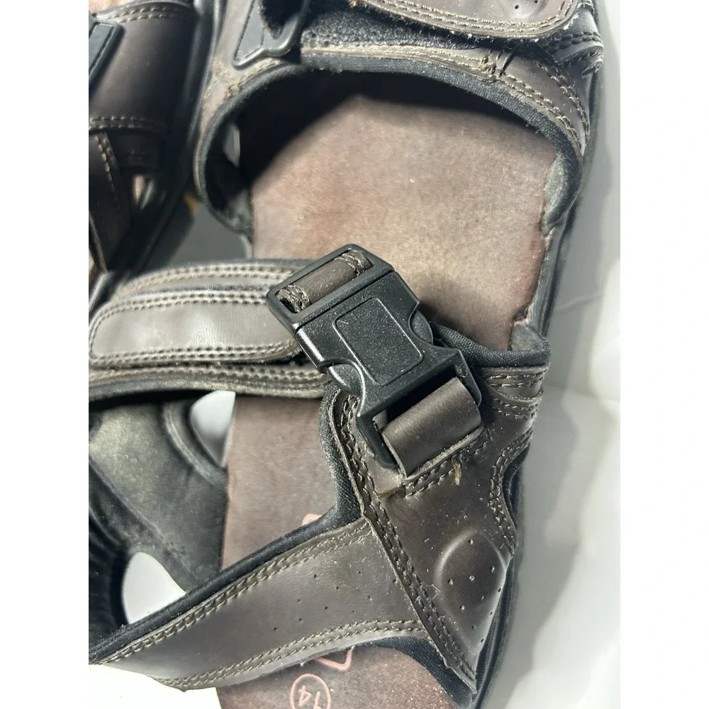 Faded Glory New Orleans Men Size 14 Brown Strap Sport Gladiator Sandals 7322771‎